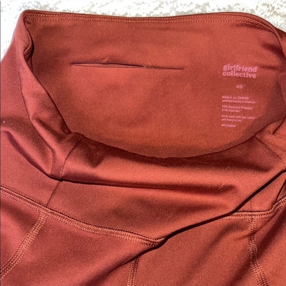 Girlfriend Collective Leggings Rust XS EUC - Picture 3 of 4